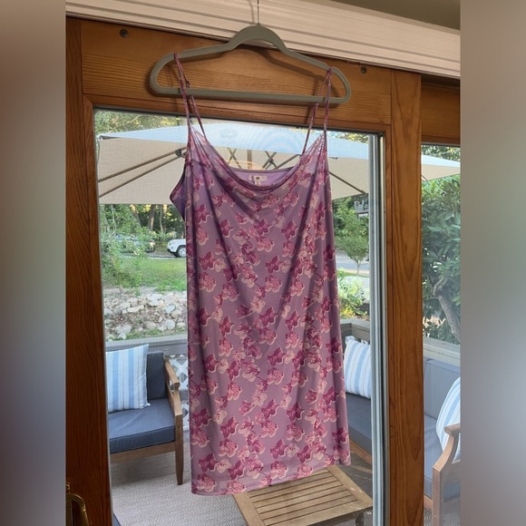 Nordstrom Mesh Pink and Purple Dress XL - Picture 3 of 7